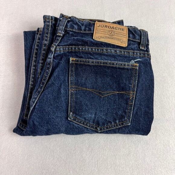 Jordache Jeans Womens 15/16 Blue Mid Rise Dark Wash Bootcut Leg Cowgirl Cowboy - Picture 11 of 11